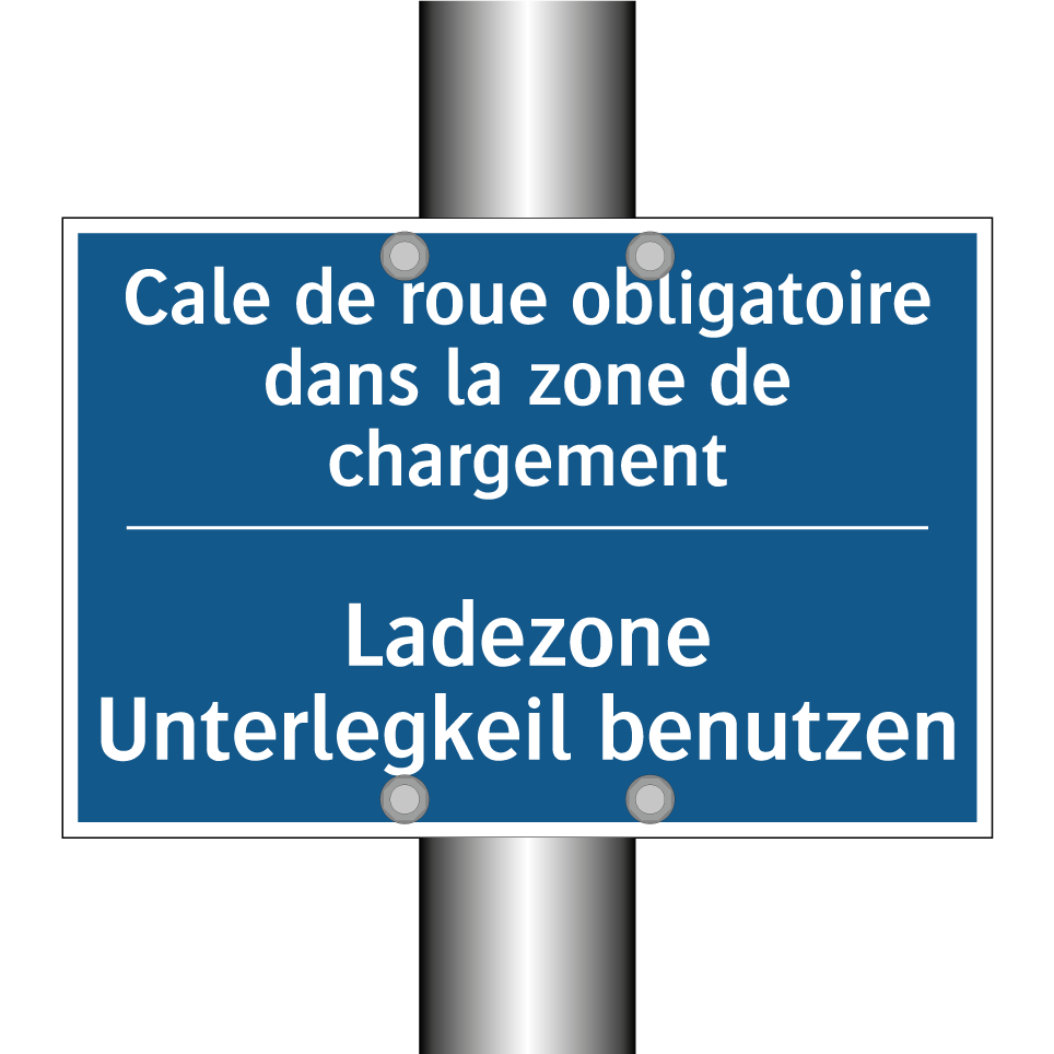 Ladezone Unterlegkeil benutzen - Cale de roue obligatoire dans  /.../
