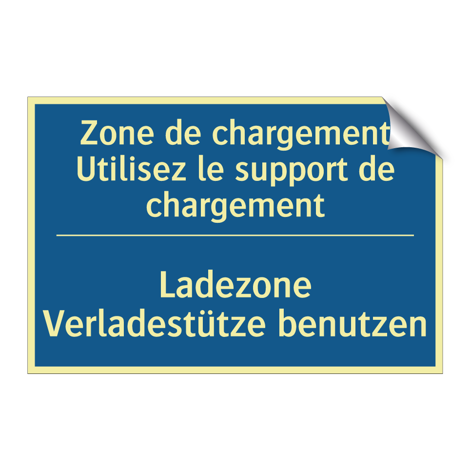 Ladezone Verladestütze benutzen /.../ - Zone de chargement Utilisez le  /.../
