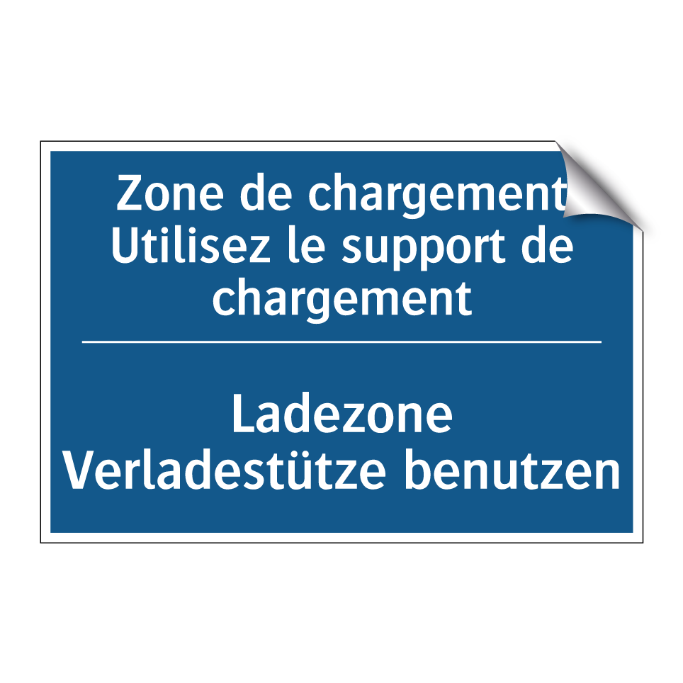 Ladezone Verladestütze benutzen /.../ - Zone de chargement Utilisez le  /.../
