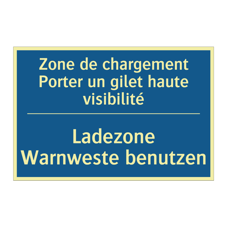 Ladezone Warnweste benutzen - Zone de chargement Porter un gilet  /.../