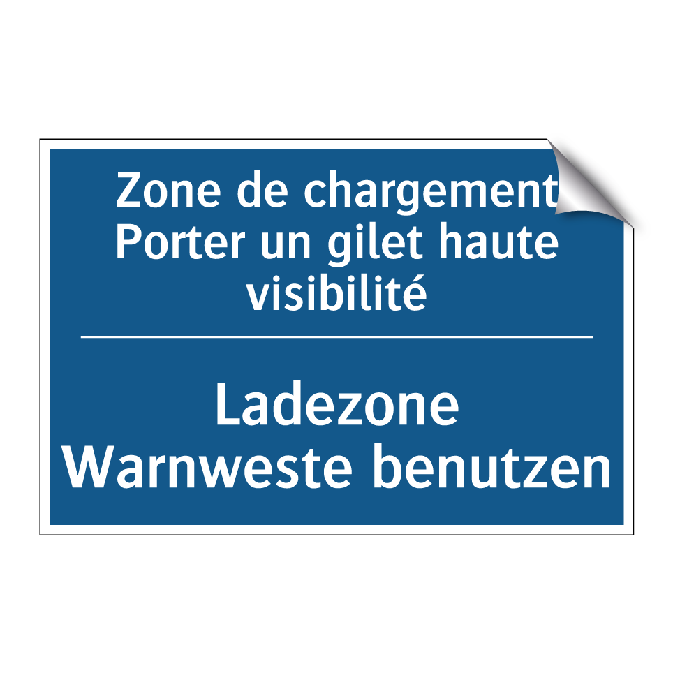Ladezone Warnweste benutzen - Zone de chargement Porter un gilet  /.../