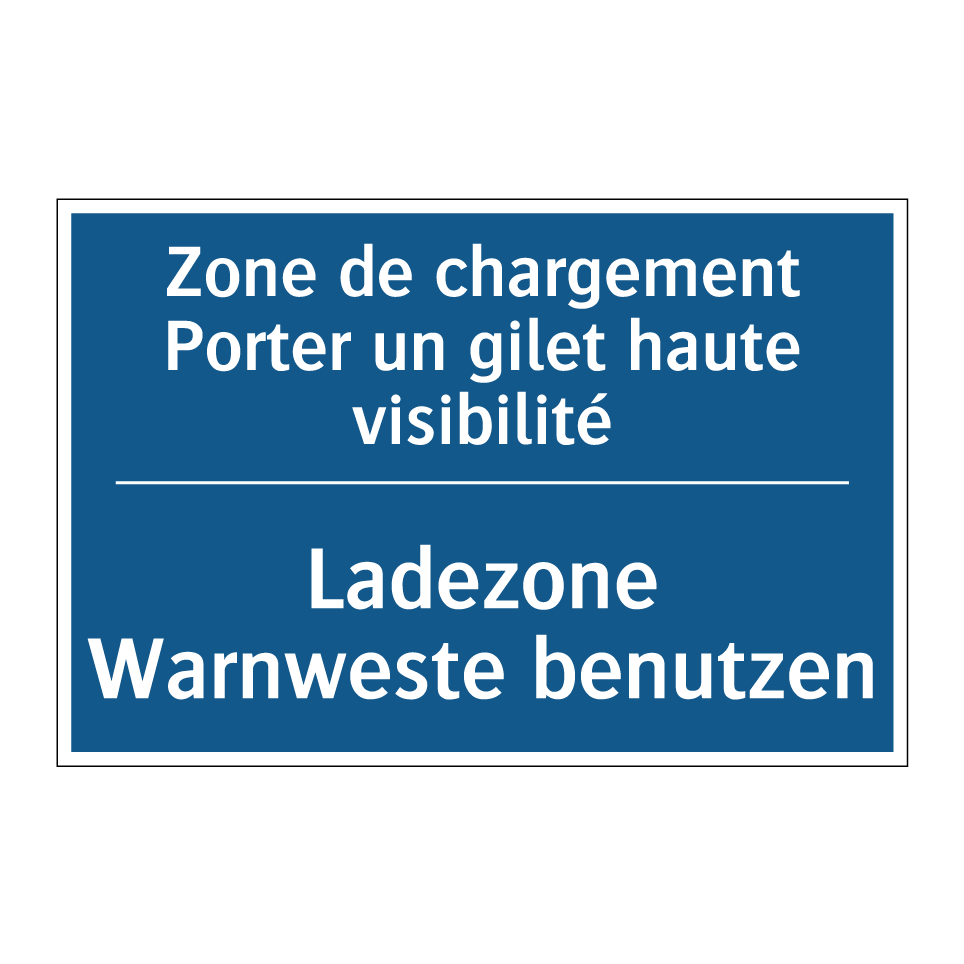 Ladezone Warnweste benutzen - Zone de chargement Porter un gilet  /.../