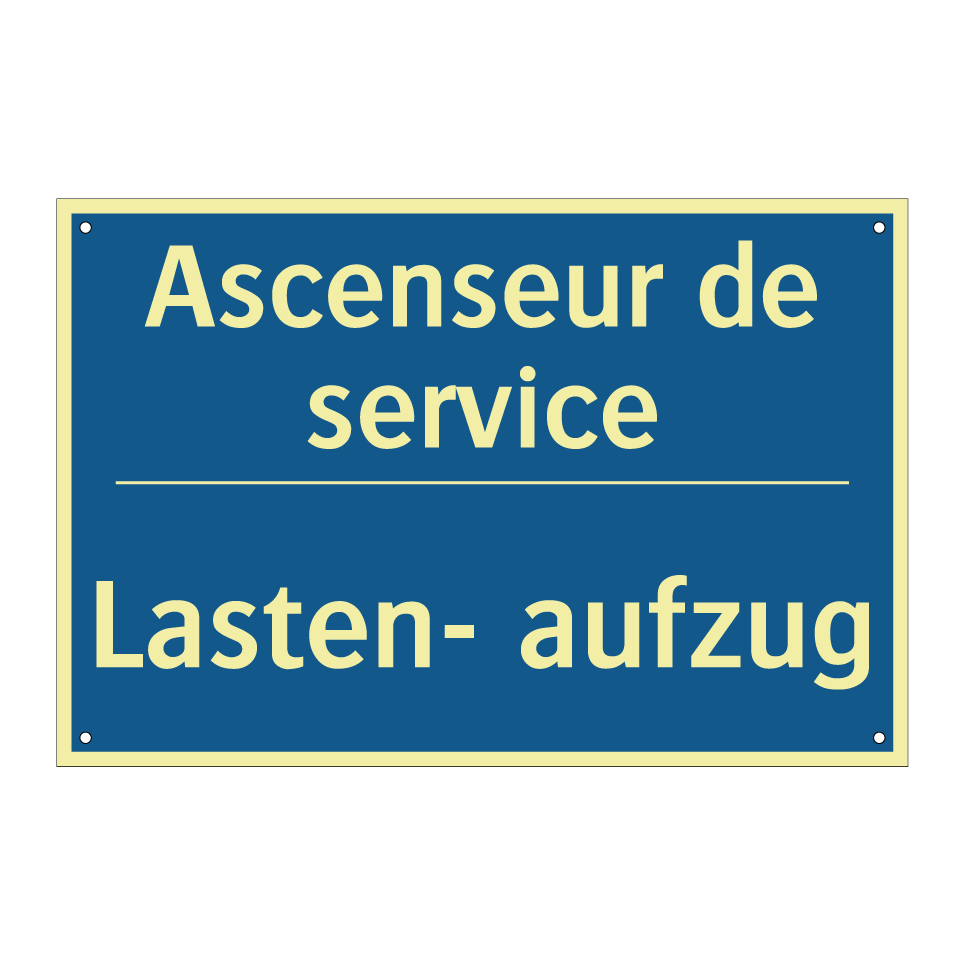 Lasten- aufzug - Ascenseur de service