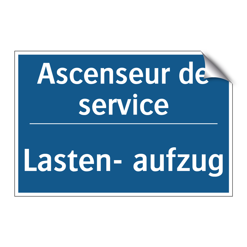 Lasten- aufzug - Ascenseur de service