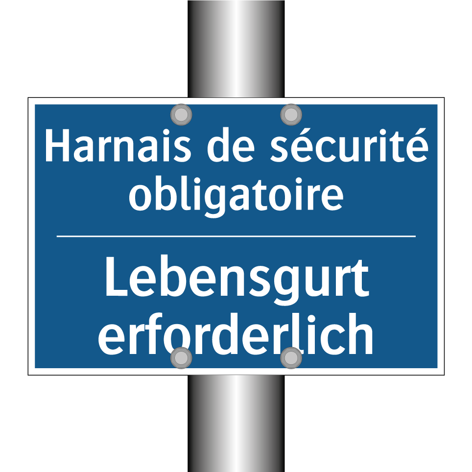 Lebensgurt erforderlich - Harnais de sécurité obligatoire /.../