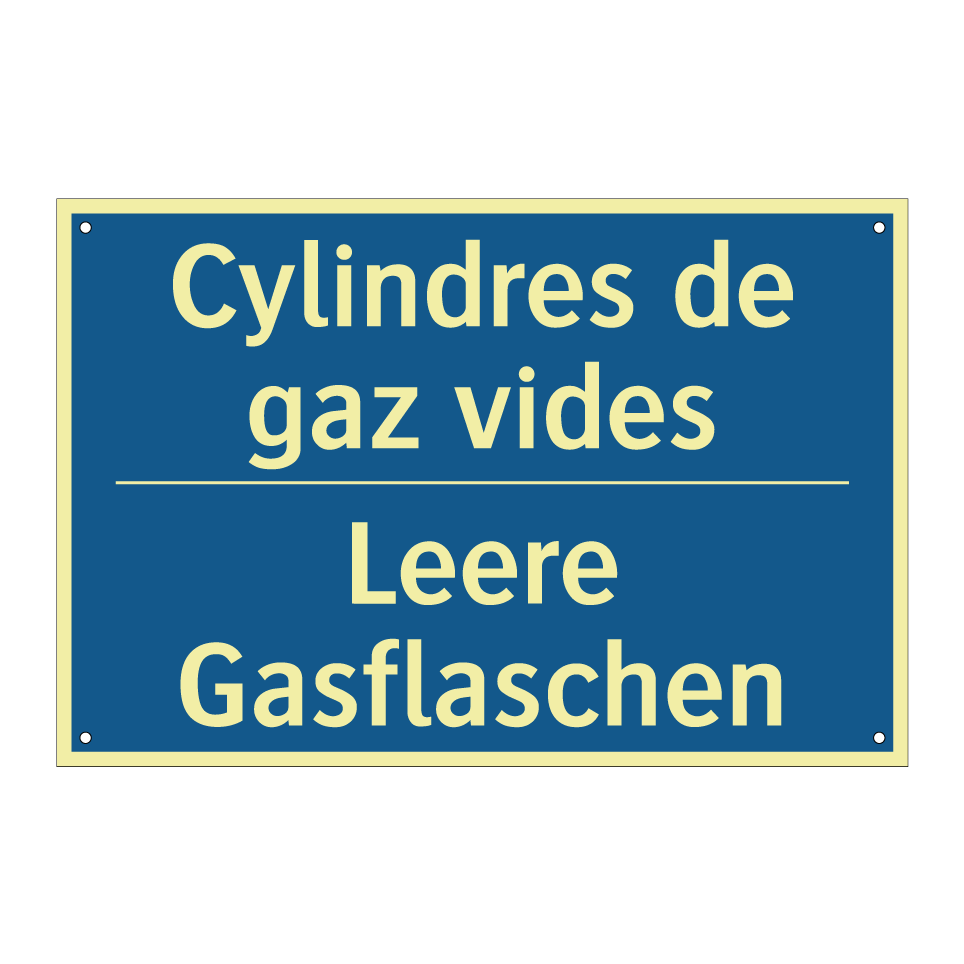 Leere Gasflaschen - Cylindres de gaz vides