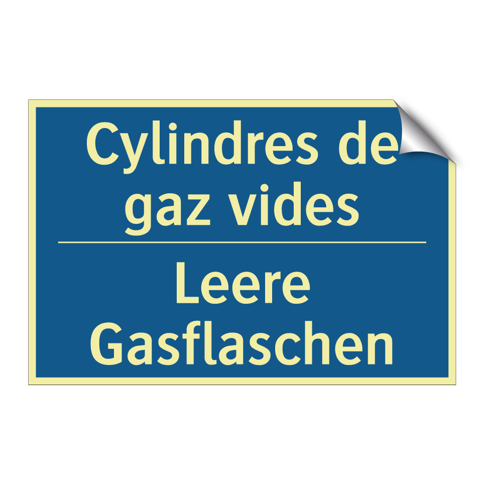 Leere Gasflaschen - Cylindres de gaz vides