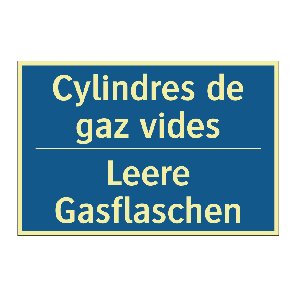 Leere Gasflaschen - Cylindres de gaz vides