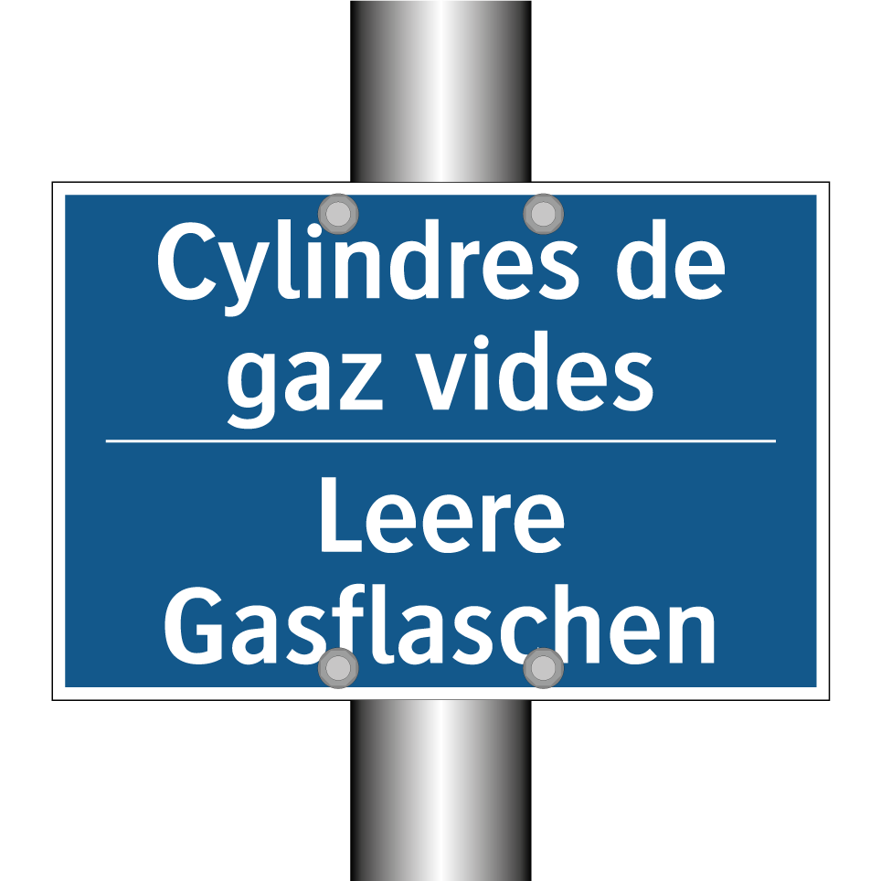 Leere Gasflaschen - Cylindres de gaz vides