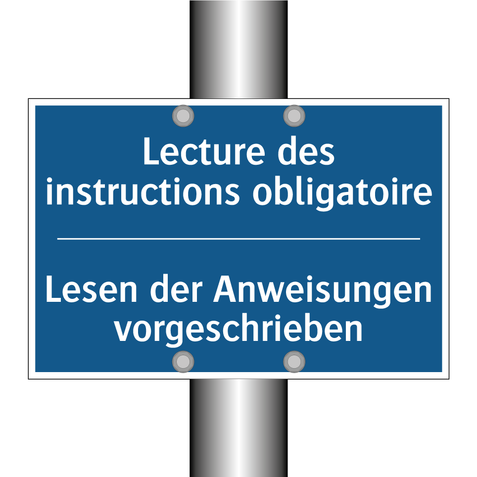 Lesen der Anweisungen vorgeschrieben /.../ - Lecture des instructions obligatoire /.../