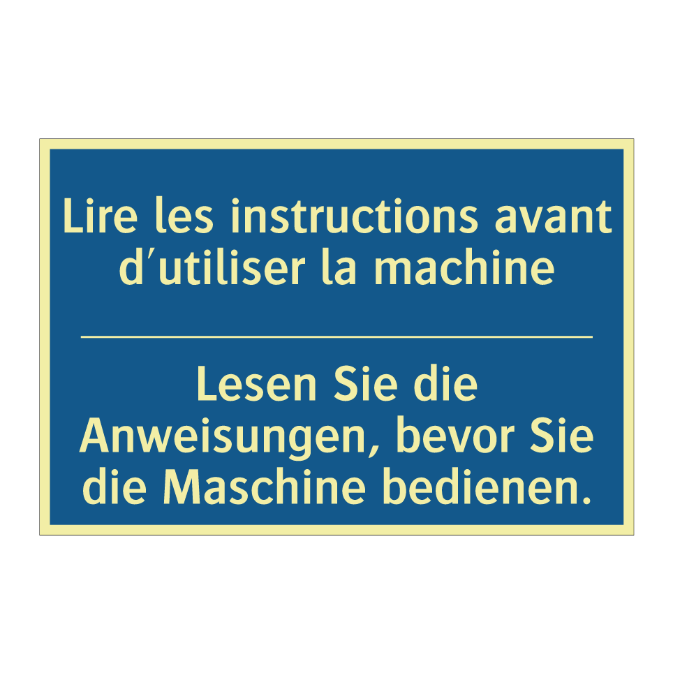 Lesen Sie die Anweisungen, bevor  /.../ - Lire les instructions avant d'utiliser  /.../