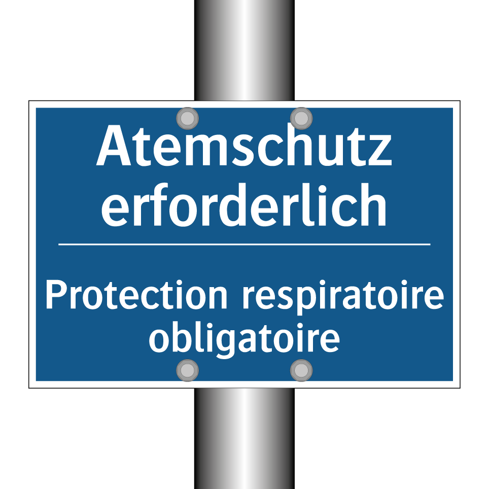 Atemschutz erforderlich - Protection respiratoire obligatoire /.../