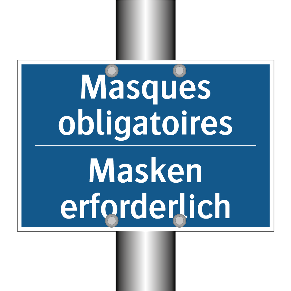 Masken erforderlich - Masques obligatoires