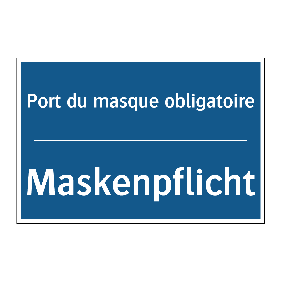 Maskenpflicht - Port du masque obligatoire