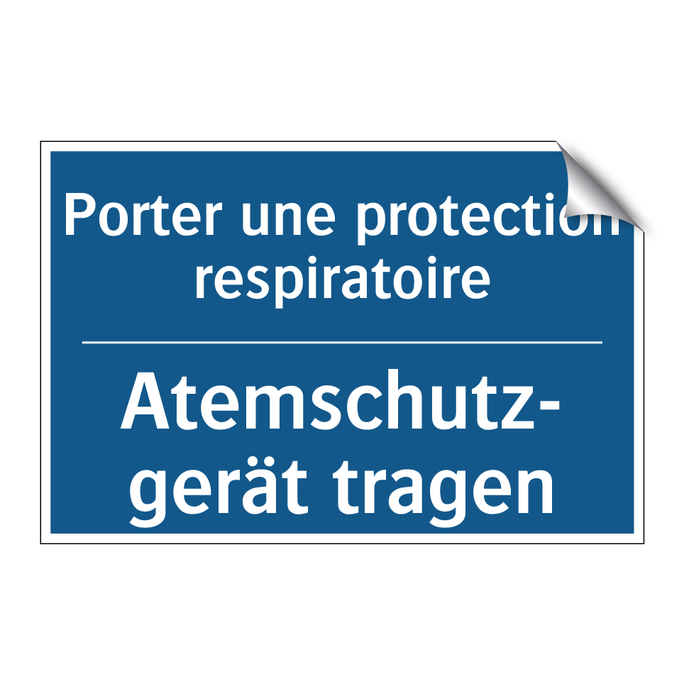 Atemschutz- gerät tragen - Porter une protection respiratoire /.../