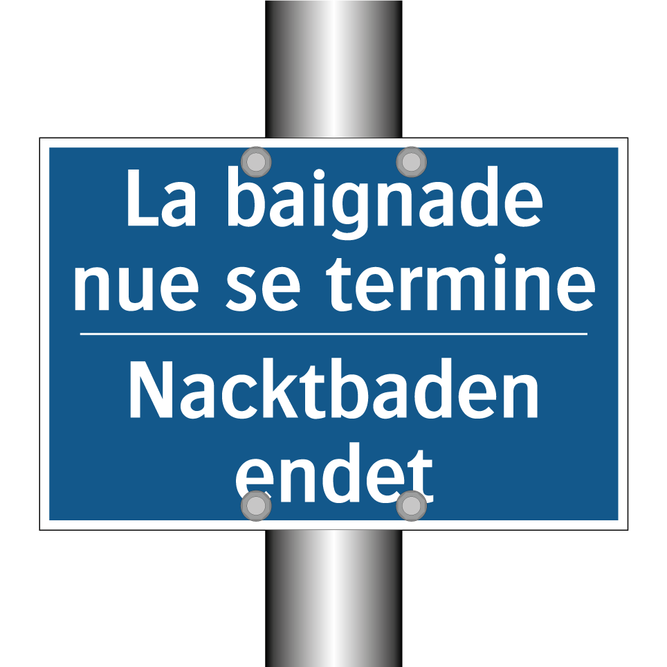 Nacktbaden endet - La baignade nue se termine