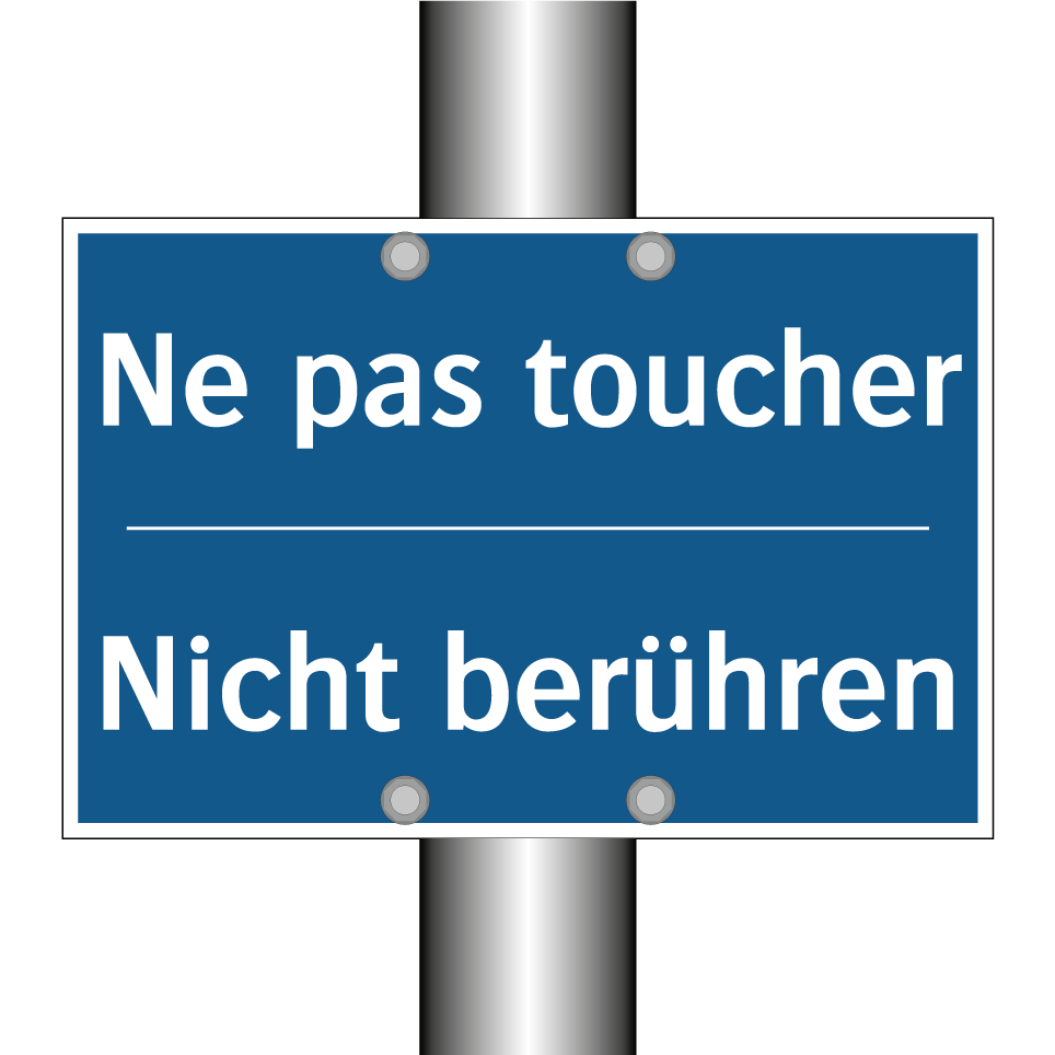 Nicht berühren - Ne pas toucher