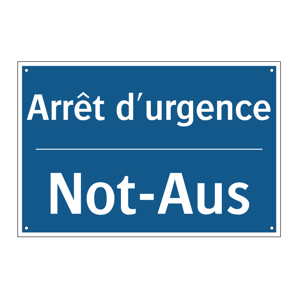 Not-Aus - Arrêt d'urgence