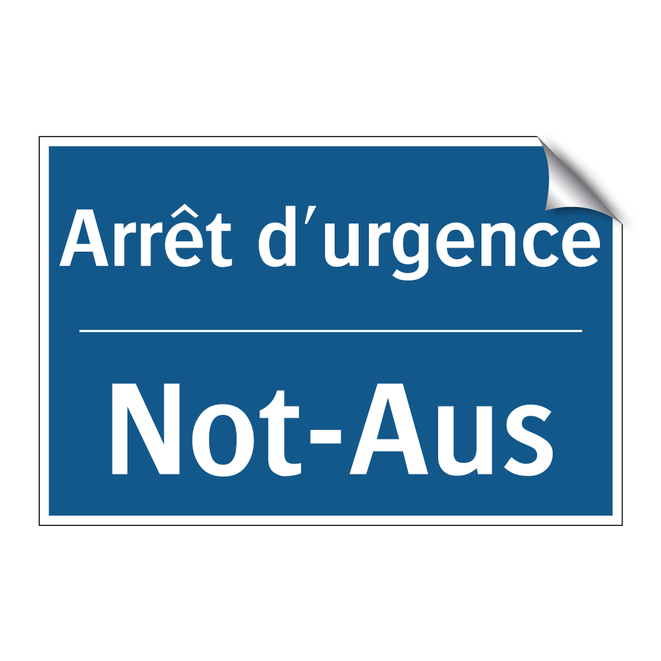 Not-Aus - Arrêt d'urgence