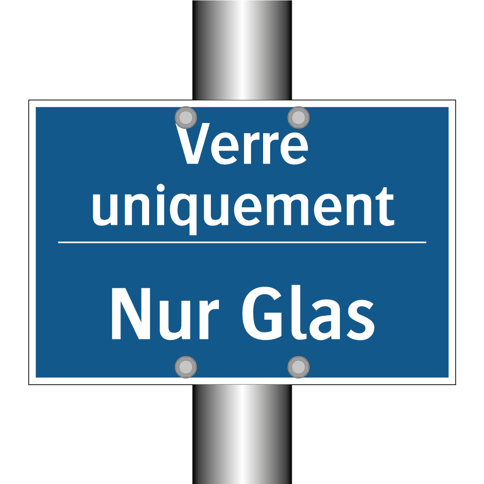 Nur Glas - Verre uniquement