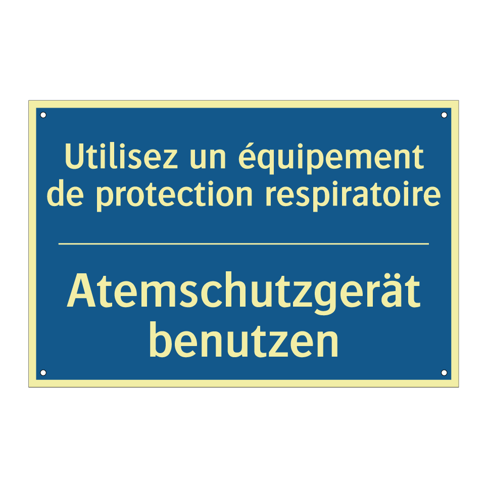 Atemschutzgerät benutzen - Utilisez un équipement de protection  /.../