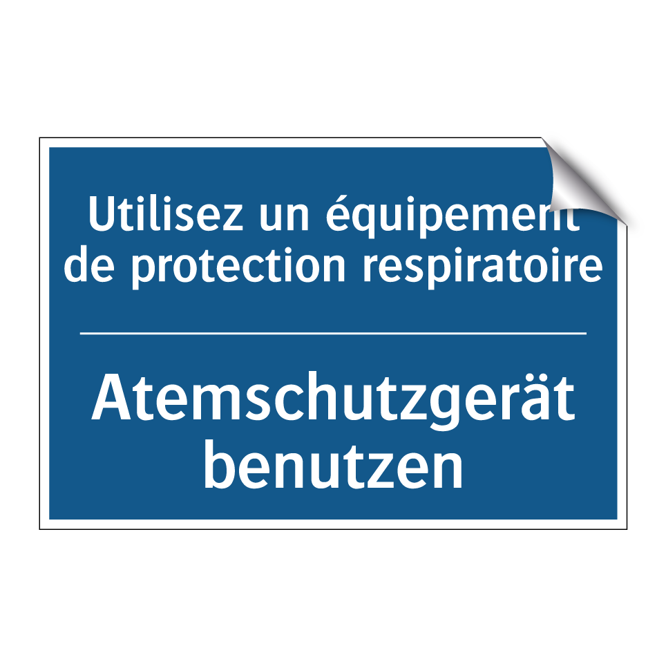 Atemschutzgerät benutzen - Utilisez un équipement de protection  /.../