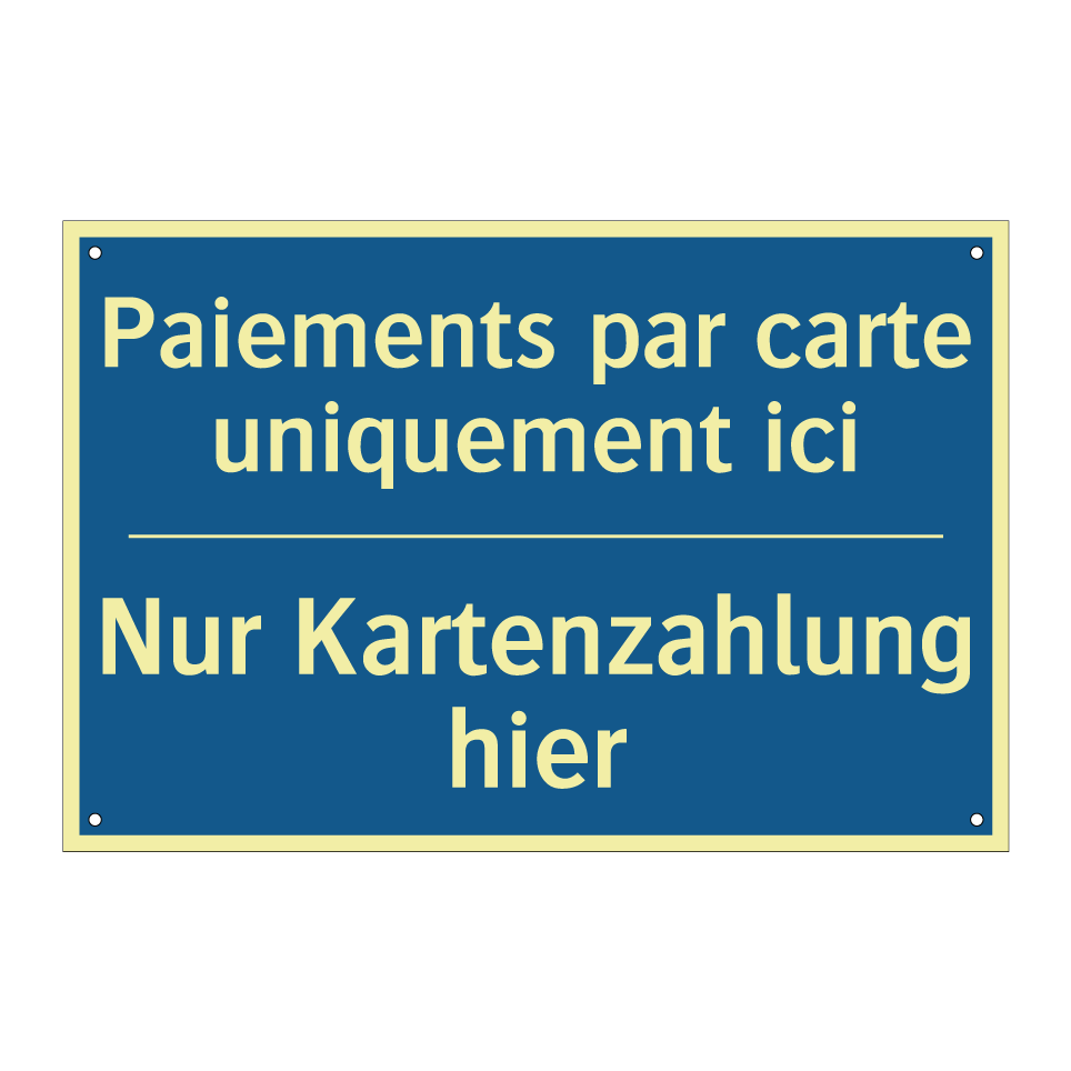 Nur Kartenzahlung hier - Paiements par carte uniquement  /.../
