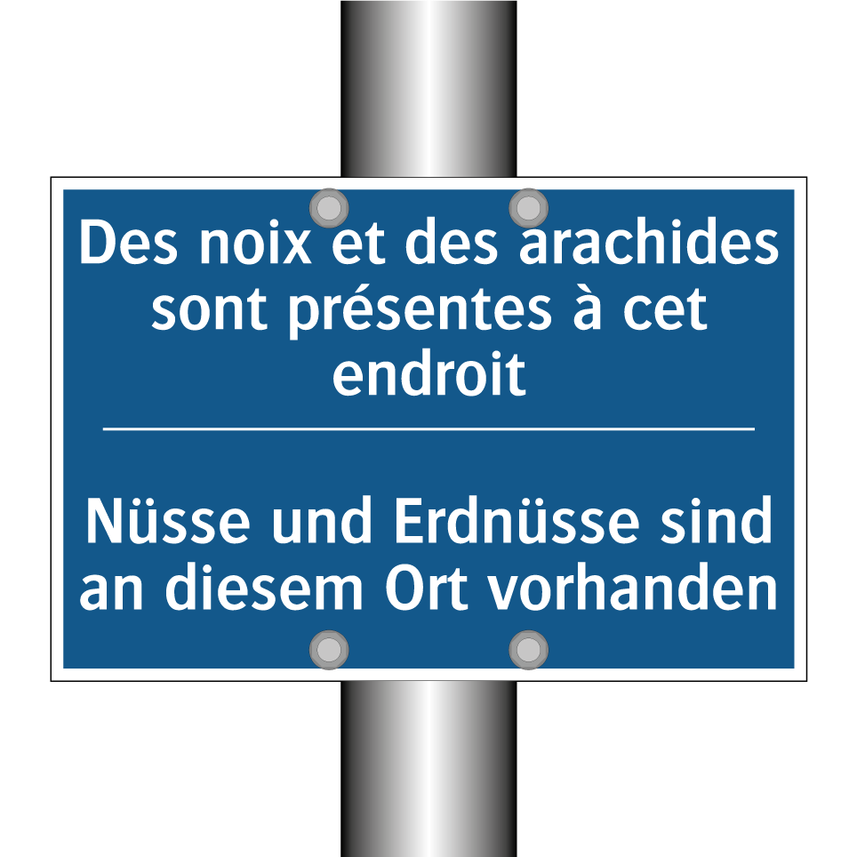 Nüsse und Erdnüsse sind an diesem  /.../ - Des noix et des arachides sont  /.../