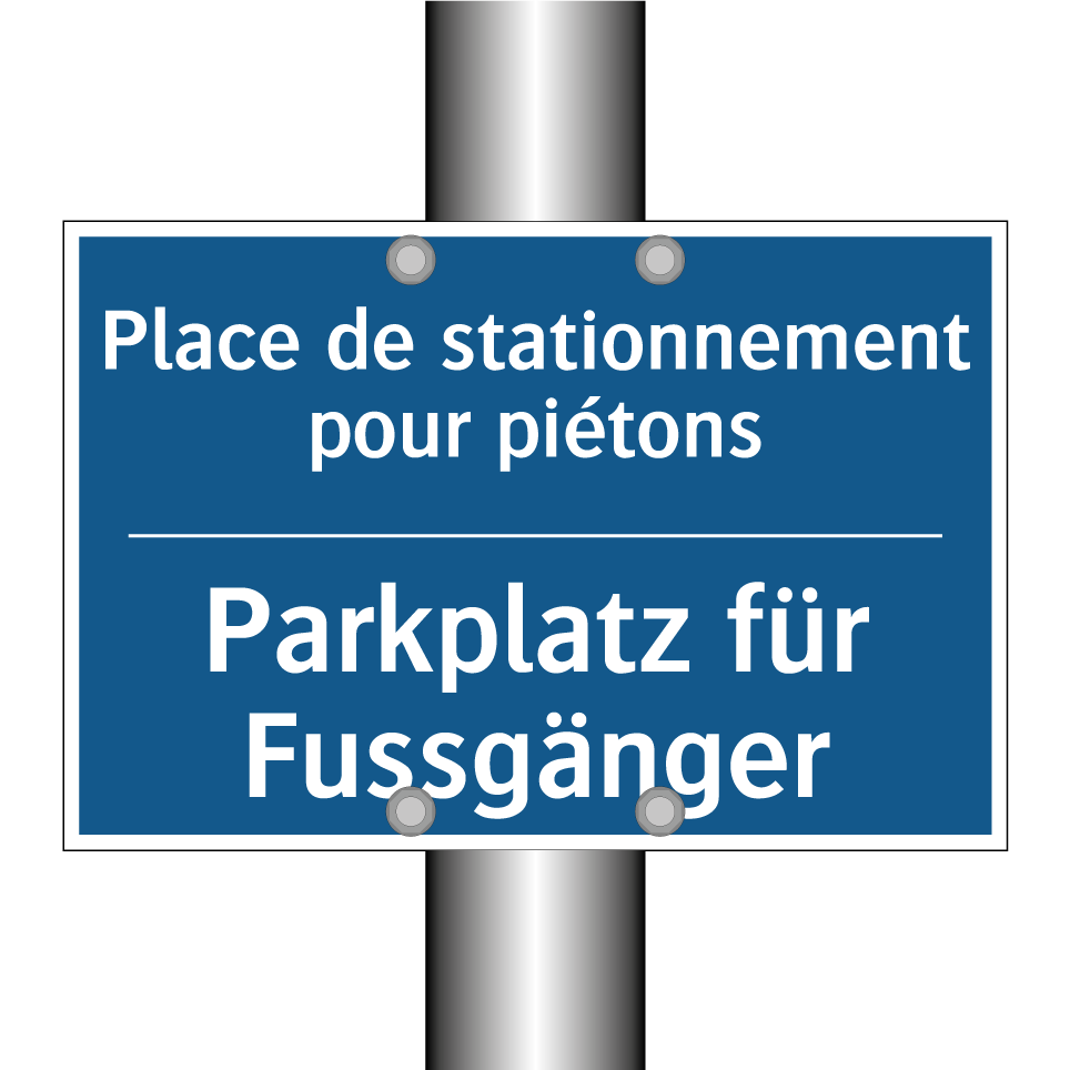 Parkplatz für Fussgänger - Place de stationnement pour piétons /.../