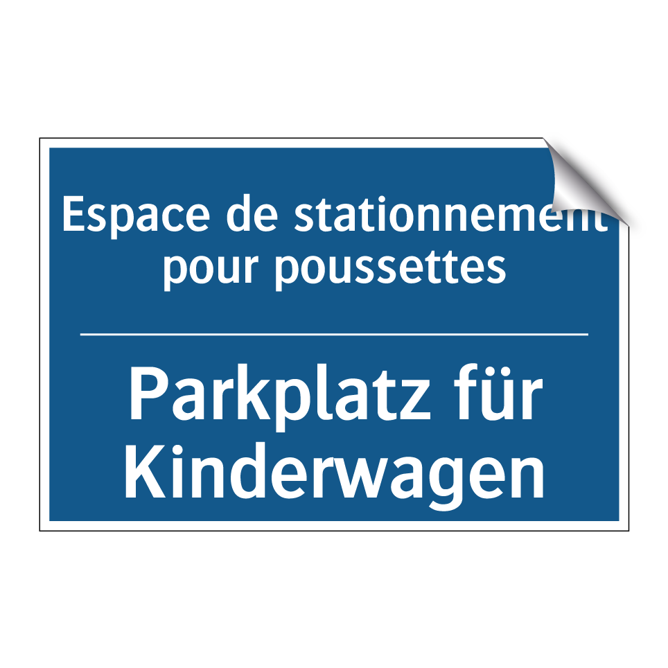 Parkplatz für Kinderwagen - Espace de stationnement pour poussettes /.../