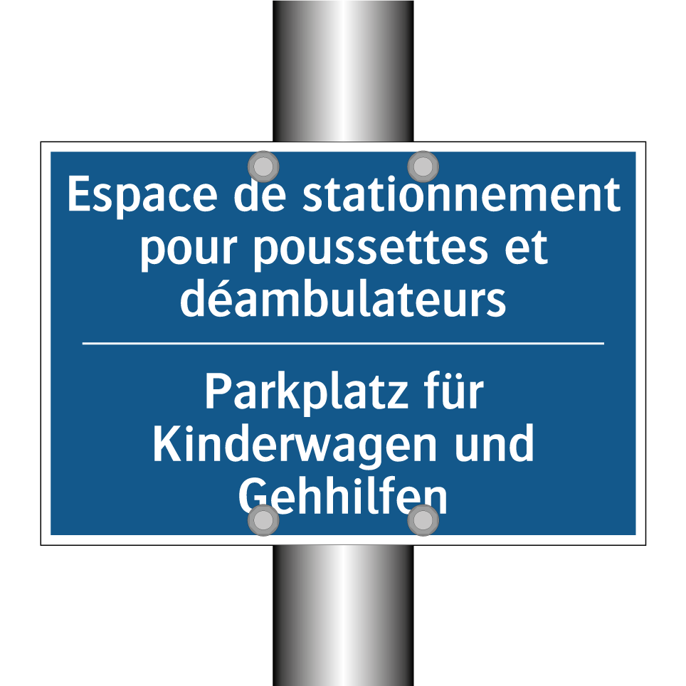 Parkplatz für Kinderwagen und  /.../ - Espace de stationnement pour poussettes  /.../
