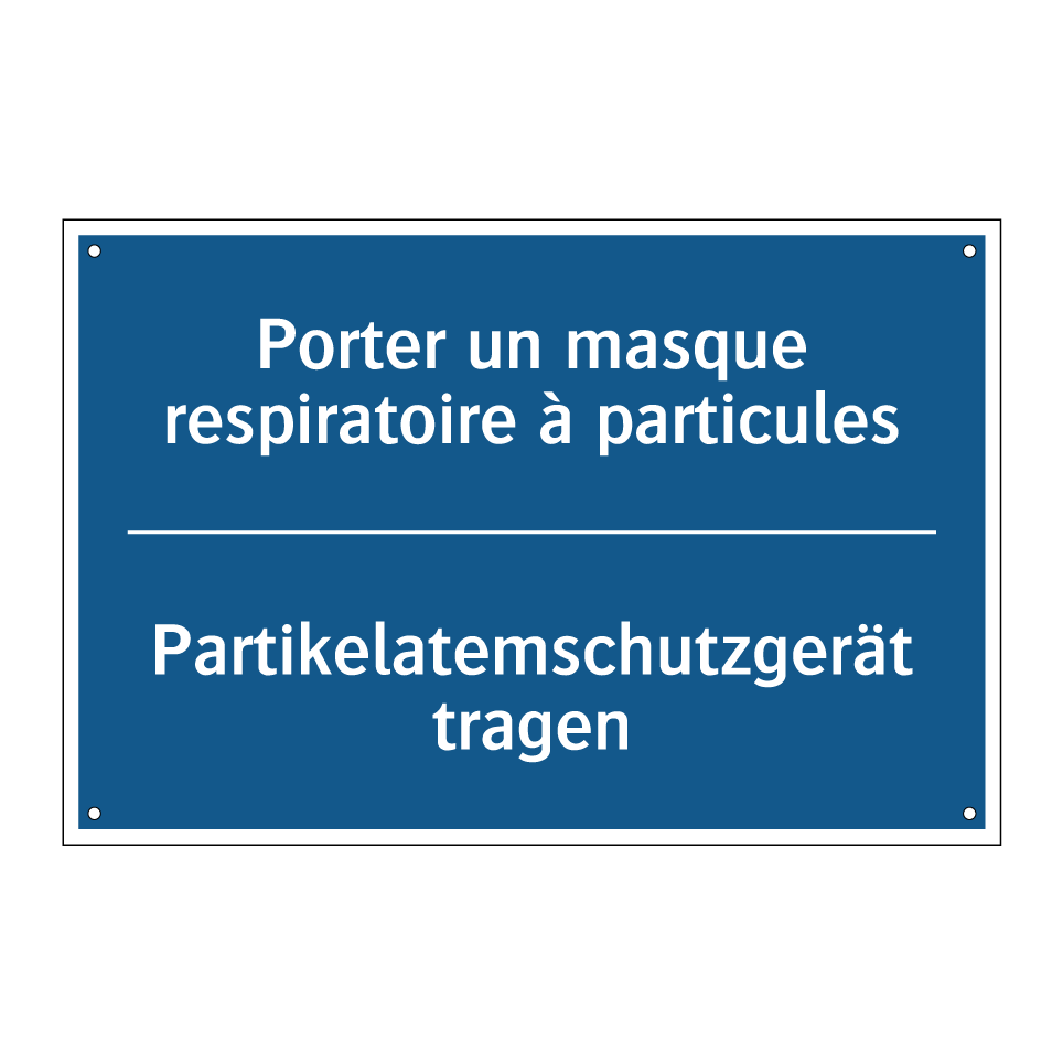 Partikelatemschutzgerät tragen - Porter un masque respiratoire  /.../