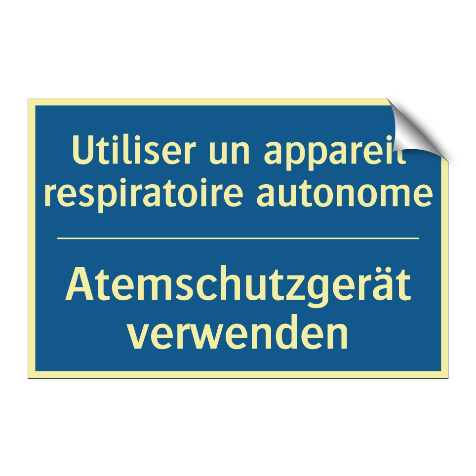 Atemschutzgerät verwenden - Utiliser un appareil respiratoire  /.../