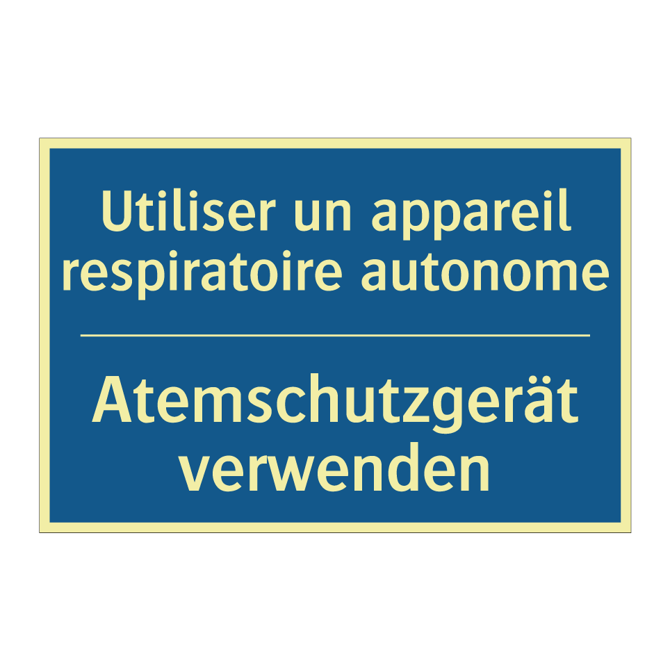Atemschutzgerät verwenden - Utiliser un appareil respiratoire  /.../
