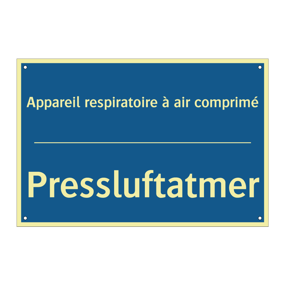 Pressluftatmer - Appareil respiratoire à air comprimé /.../