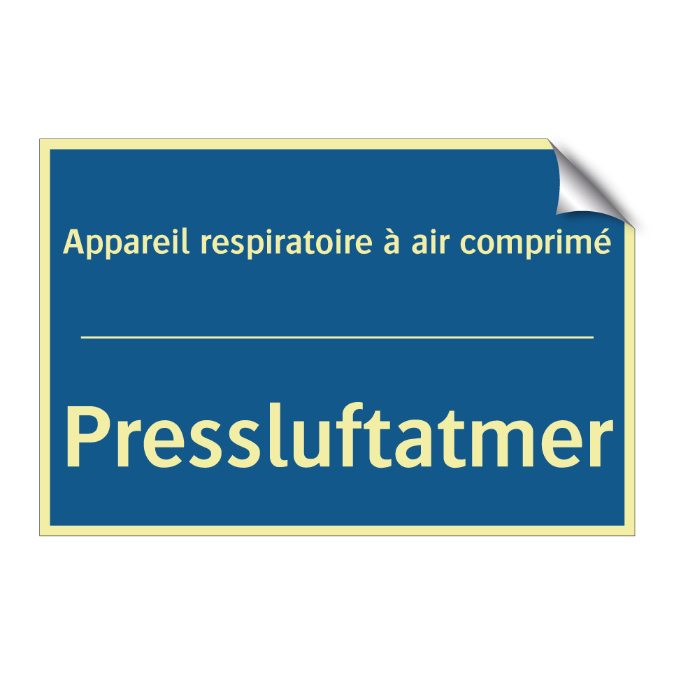 Pressluftatmer - Appareil respiratoire à air comprimé /.../