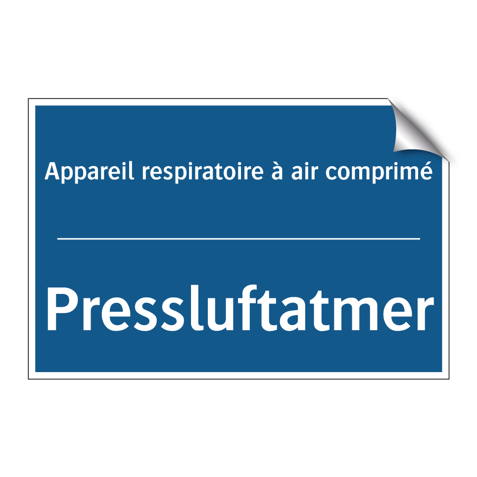 Pressluftatmer - Appareil respiratoire à air comprimé /.../