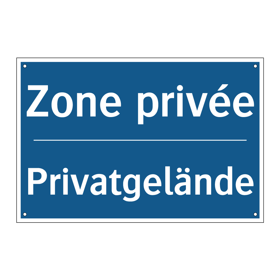 Privatgelände - Zone privée