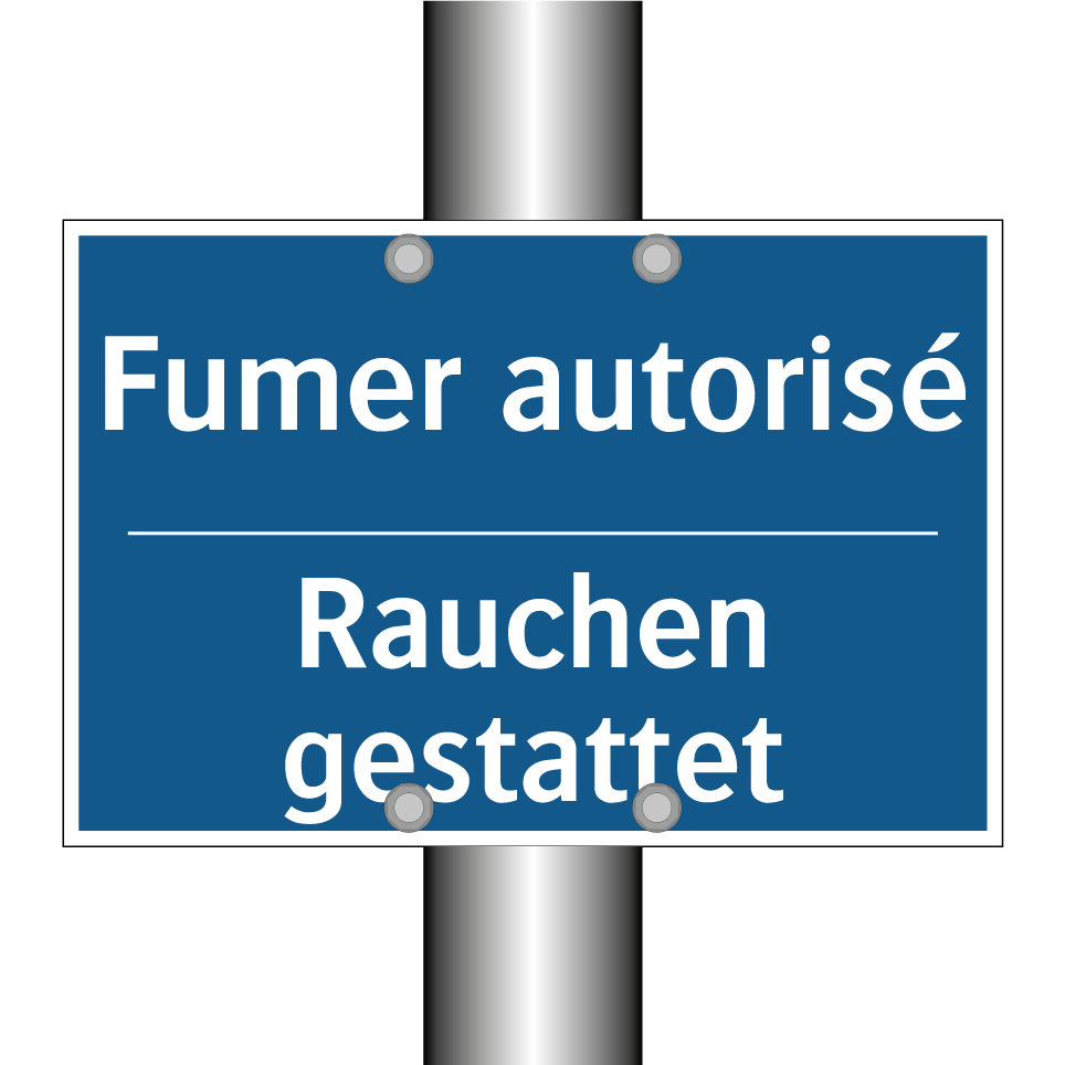 Rauchen gestattet - Fumer autorisé
