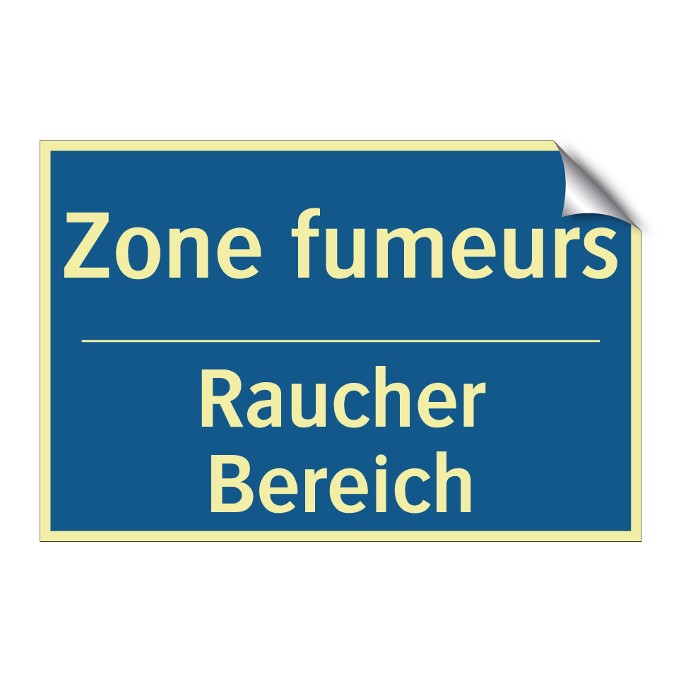 Raucher Bereich - Zone fumeurs