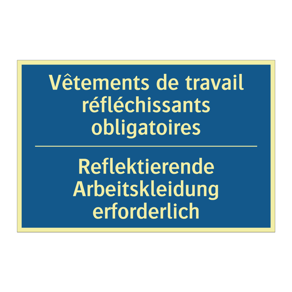 Reflektierende Arbeitskleidung  /.../ - Vêtements de travail réfléchissants  /.../