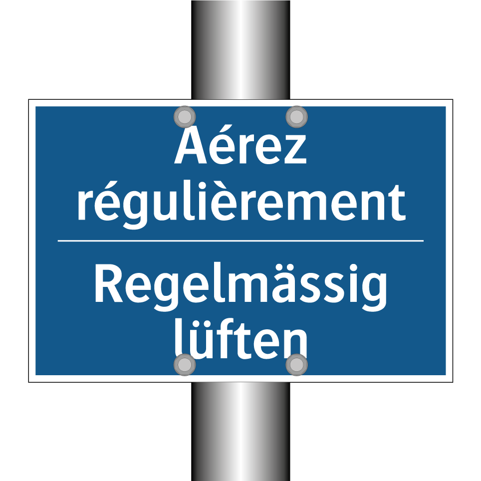 Regelmässig lüften - Aérez régulièrement