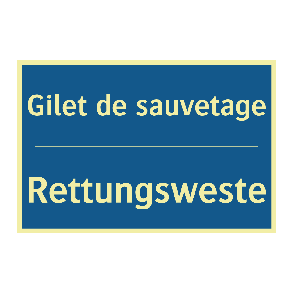 Rettungsweste - Gilet de sauvetage