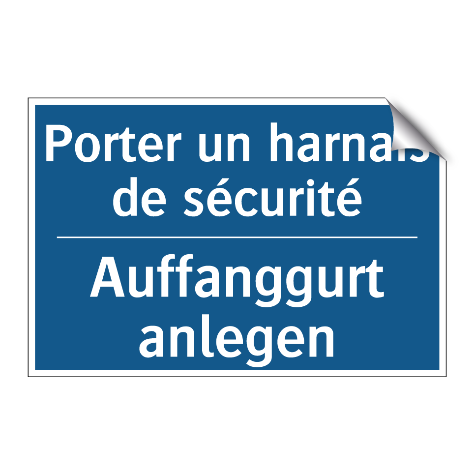 Auffanggurt anlegen - Porter un harnais de sécurité