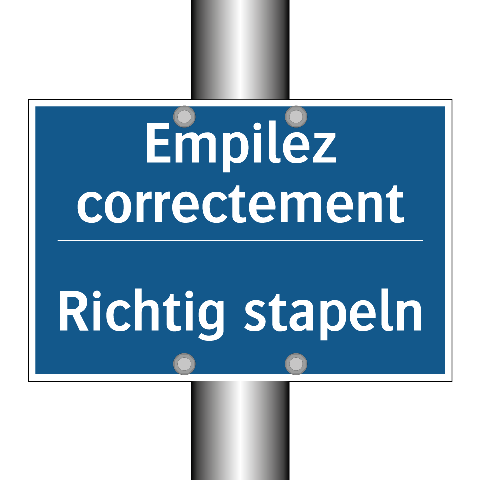 Richtig stapeln - Empilez correctement