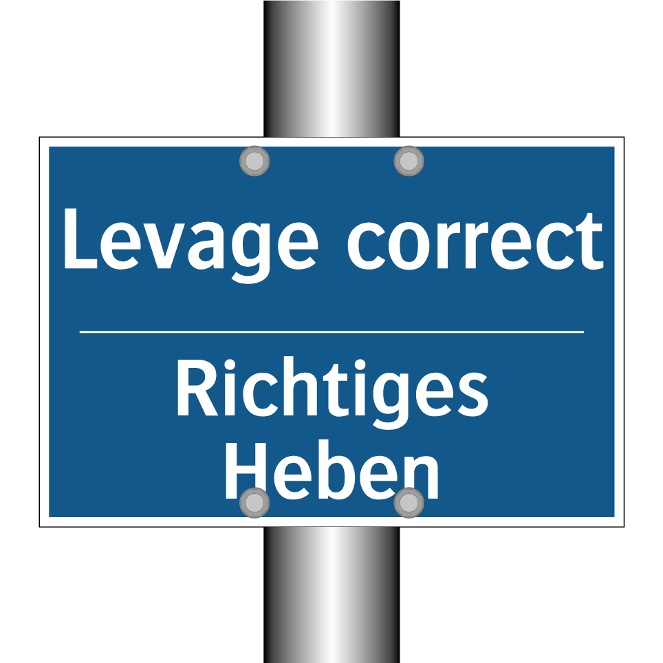 Richtiges Heben - Levage correct