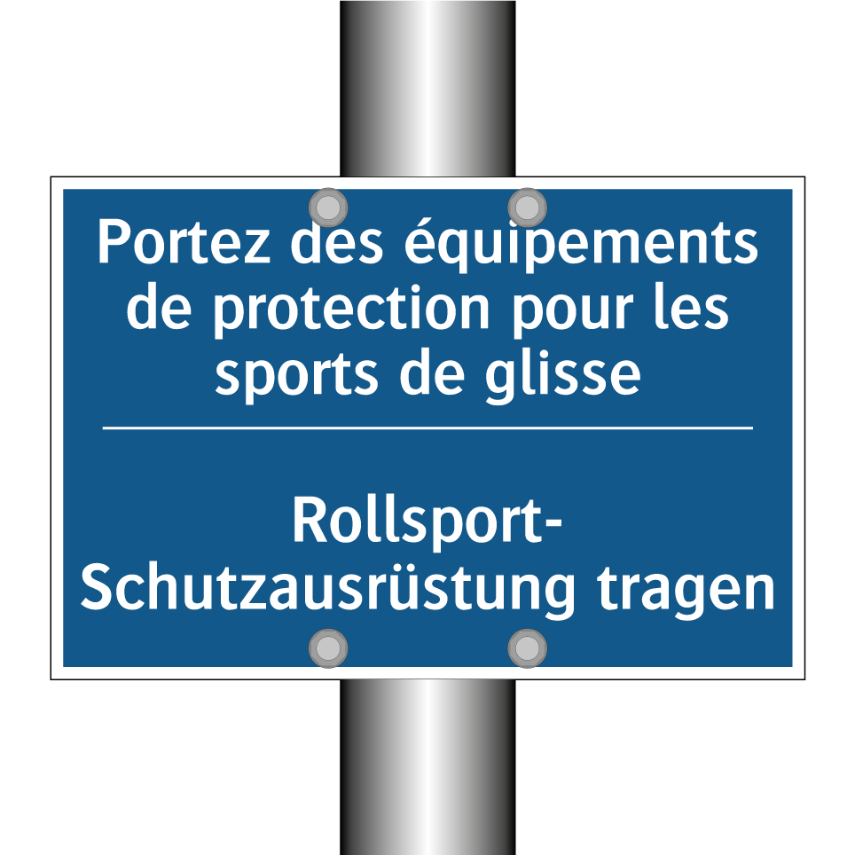 Rollsport- Schutzausrüstung tragen /.../ - Portez des équipements de protection  /.../