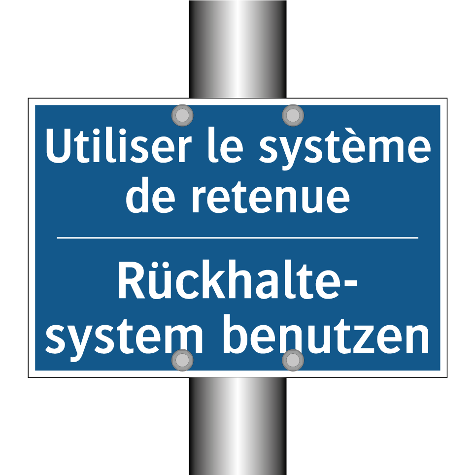 Rückhalte- system benutzen - Utiliser le système de retenue