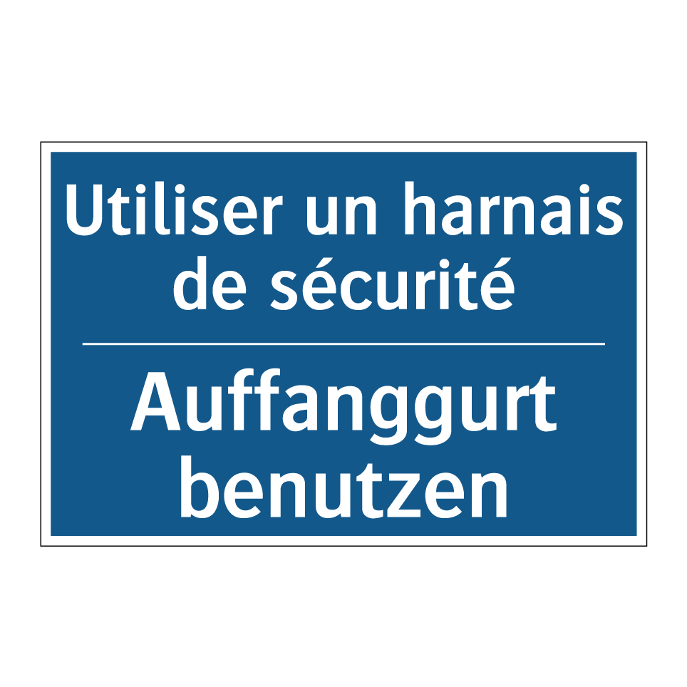 Auffanggurt benutzen - Utiliser un harnais de sécurité /.../