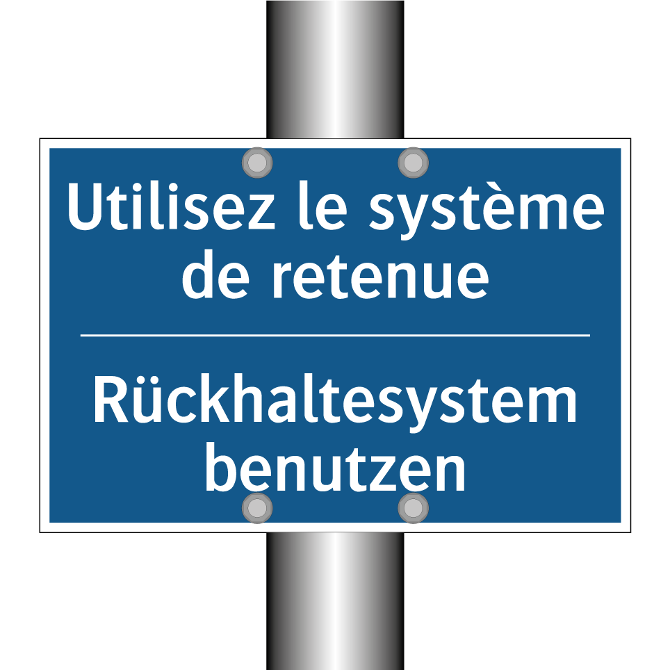 Rückhaltesystem benutzen - Utilisez le système de retenue